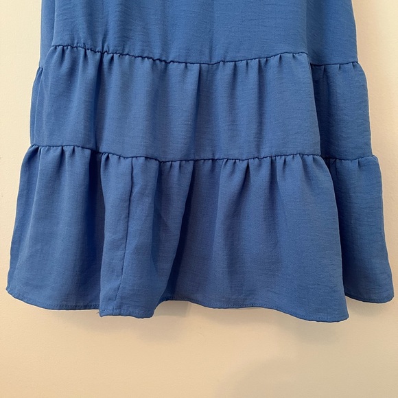 NWT Blue Sleeveless Babydoll Dress - Picture 8 of 10
